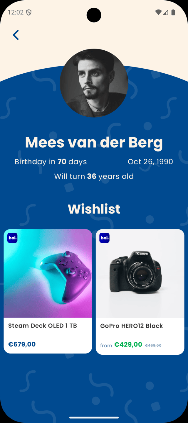 Wishlist item with affiliate purchase link